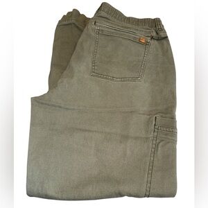 L. L. Bean pants front/back/side pocket button/zipper closure straight leg Sz 14